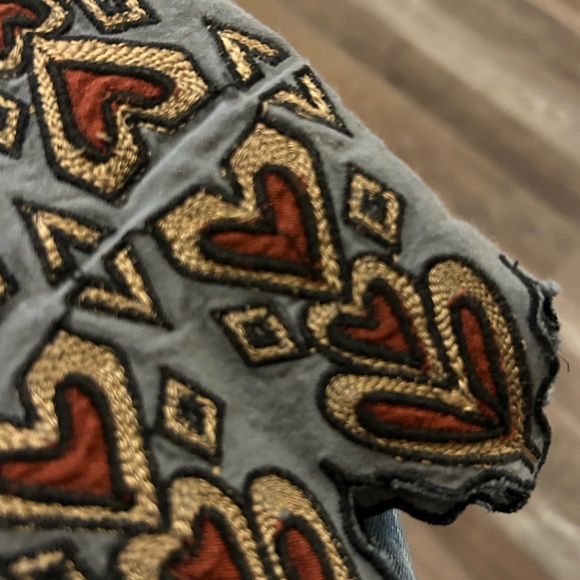 Endless Rose Embroidered Cotton Mini Skirt Boho Chic Scalloped Hem Size S - Picture 5 of 7